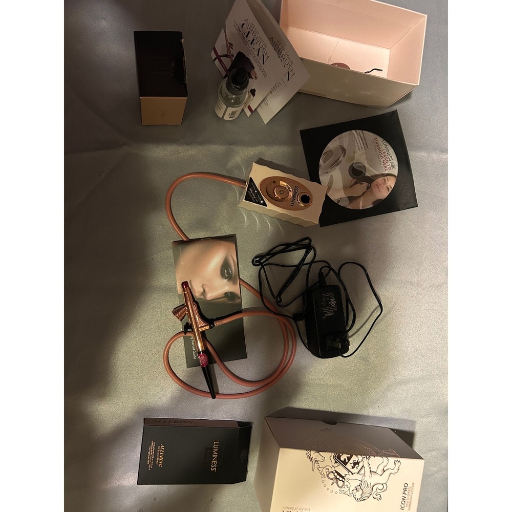 Luminess Air Icon Pro Airbrush System Professional Makeup Kit Rose Gold Cream